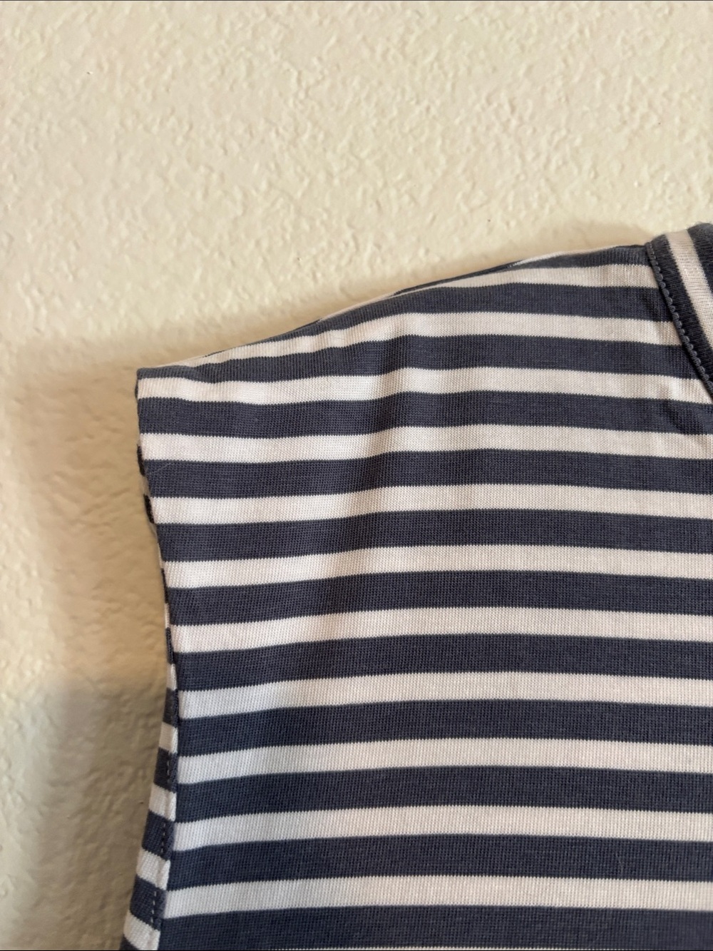 Madewell Navy and White Striped Crewneck Tank - Picture 3 of 4